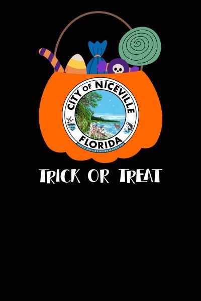 City of Niceville Trick or Treat basket clip art