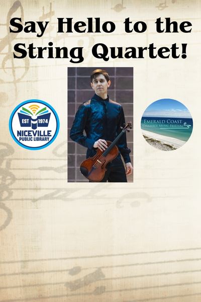 Say Hello to the String Quartet with promo photo of Jacob Clewell