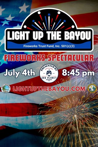 Light Up The Bayou Fireworks Spectacular logo